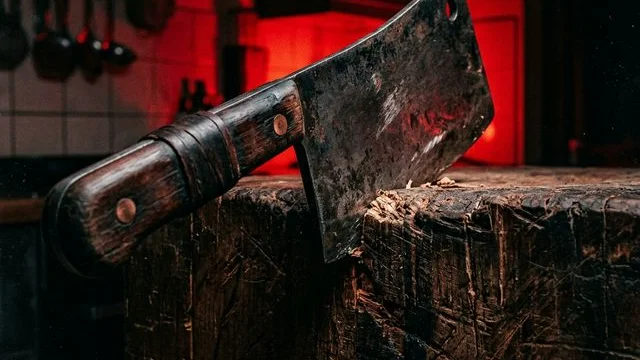 Unit 17 Image: A neon red outline of a cow inside a barcode against a black backdrop