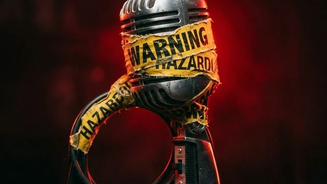 Unit 2 Image: A stylized 1990s pop art graphic of a mouth being censored.