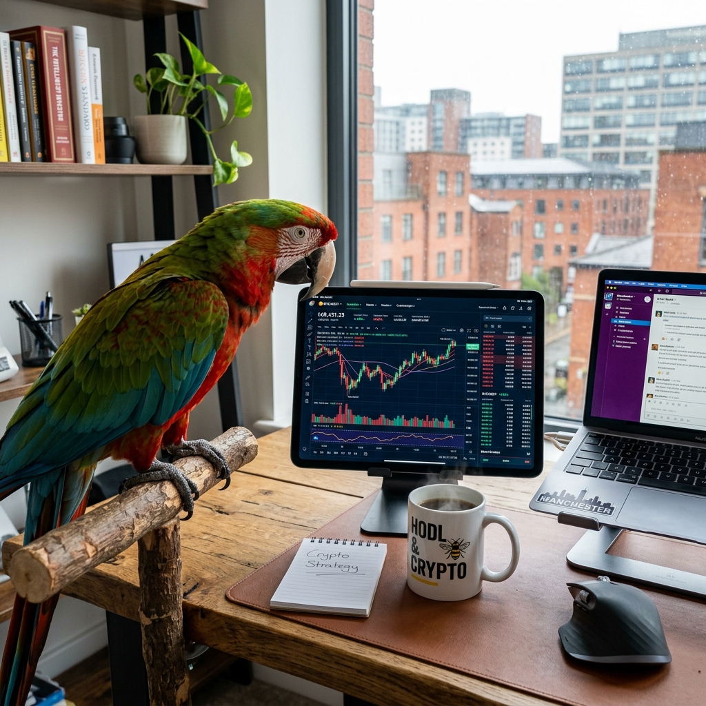 High-Flying Finance: British Woman Trains Pet Parrot to Trade Cryptocurrency