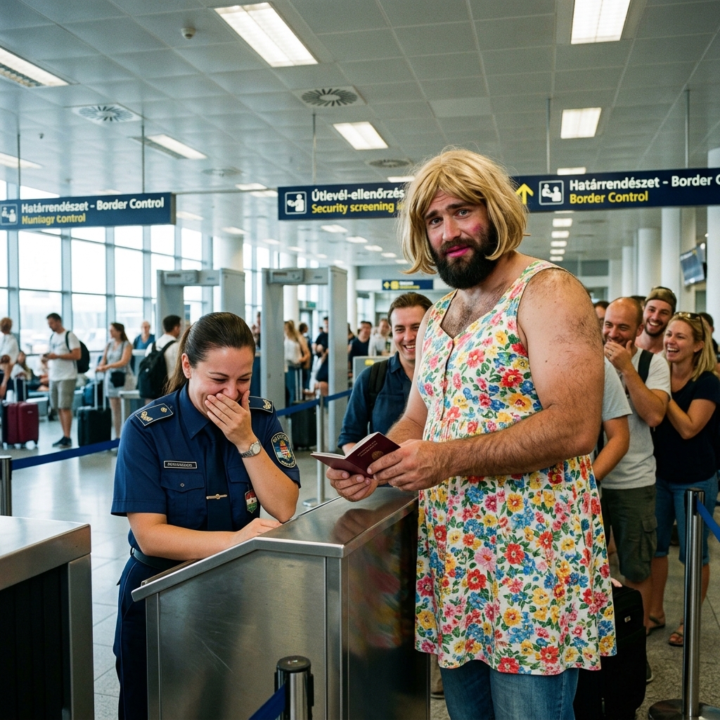 Desperate Measures: Hungarian Man Dressed as Wife Stopped at Airport