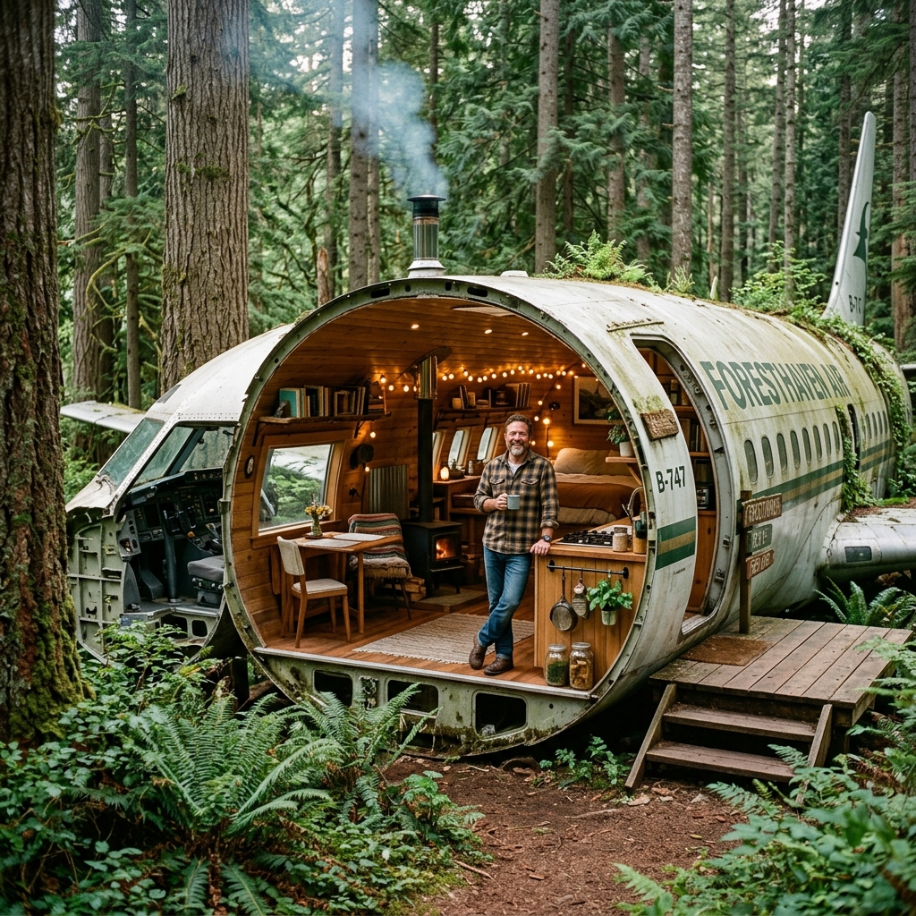 The Jetliner Hermit: Life Inside a Boeing 747 in the Woods