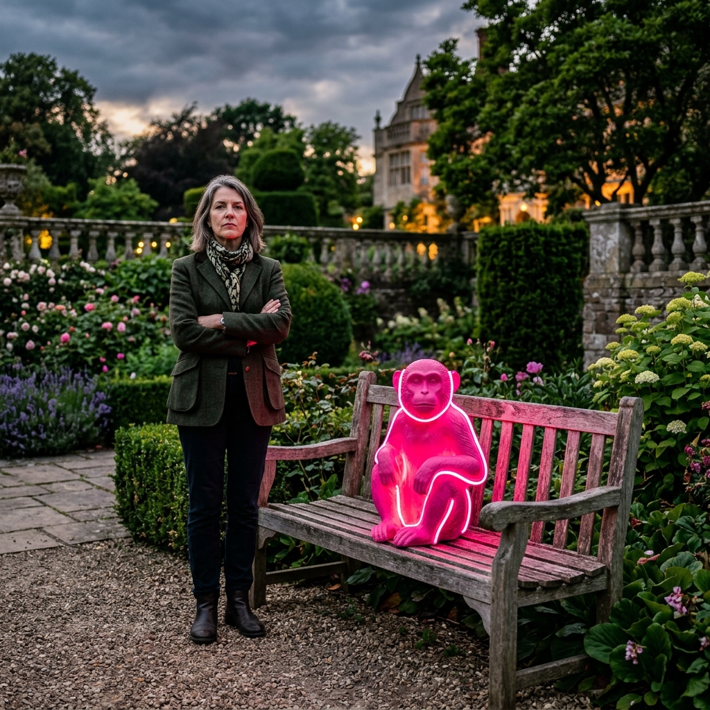 Defiant Resident Refuses to Remove Offensive Pink Monkey