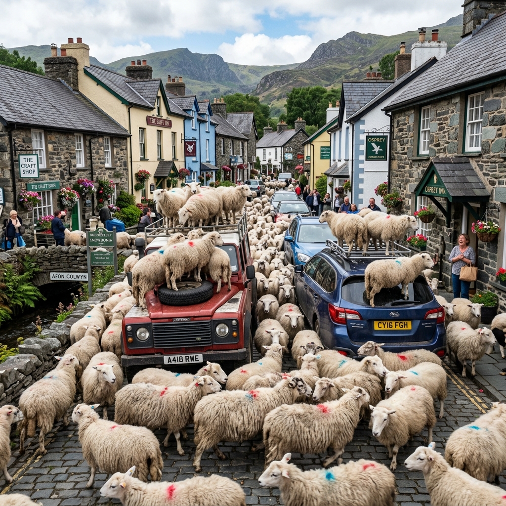 The Welsh Sheep Invasion: A Village Taken Hostage