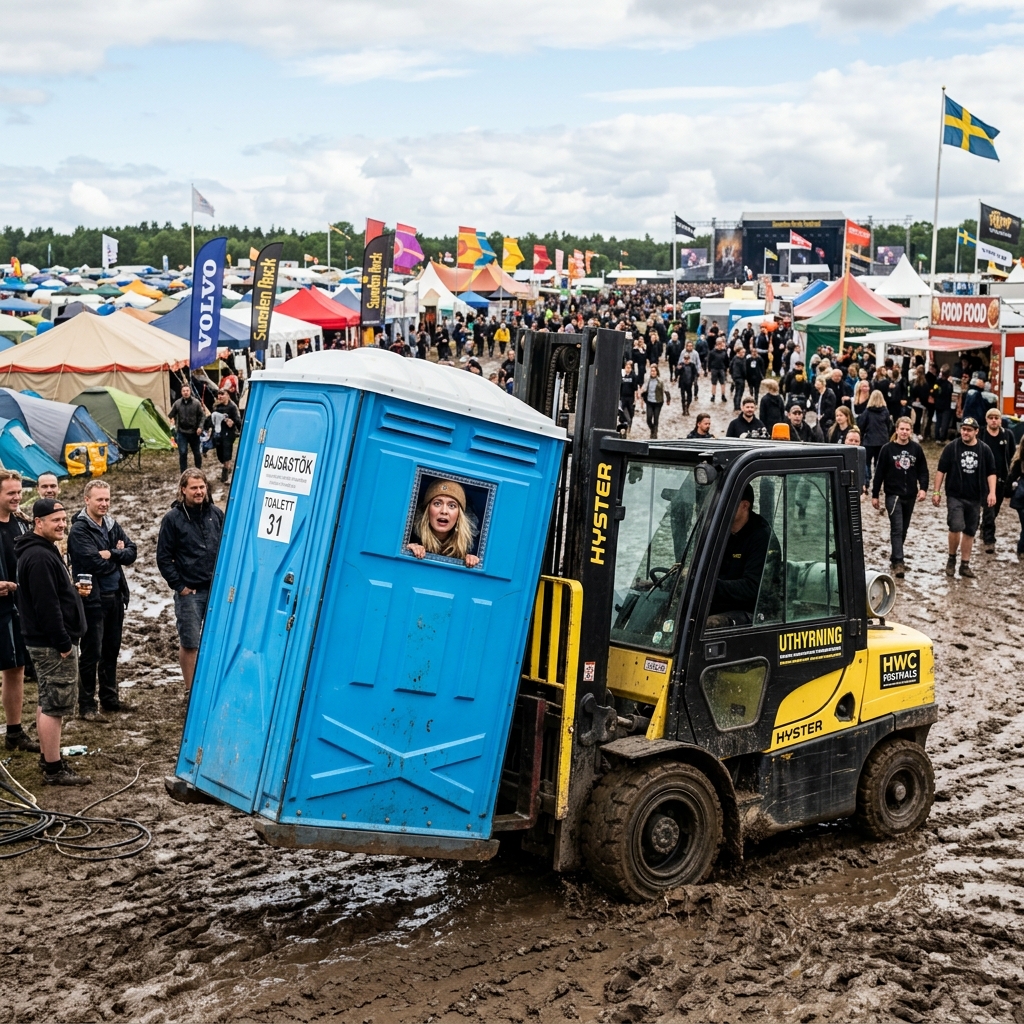 The Trapped Tourist: Swedish Festival Worker Accidentally Kidnaps Woman in Portable Toilet