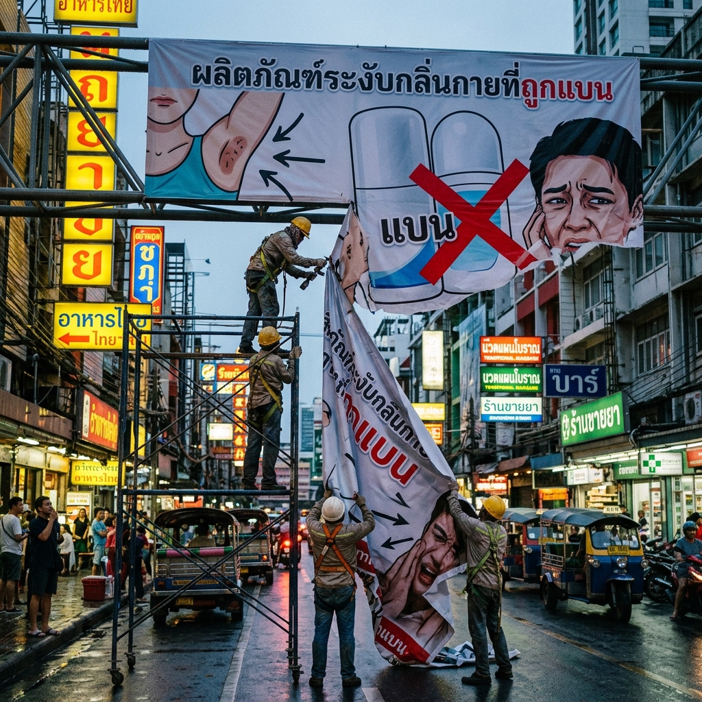 Banned Men's Deodorant Advert in Thailand