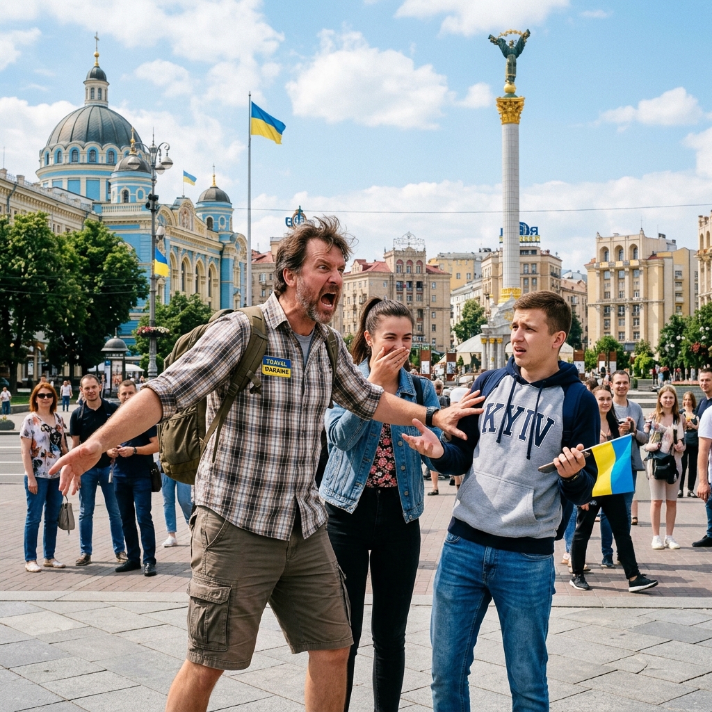 Lost in Translation: American Tourist Rescues 'Nasty' Woman in Kyiv