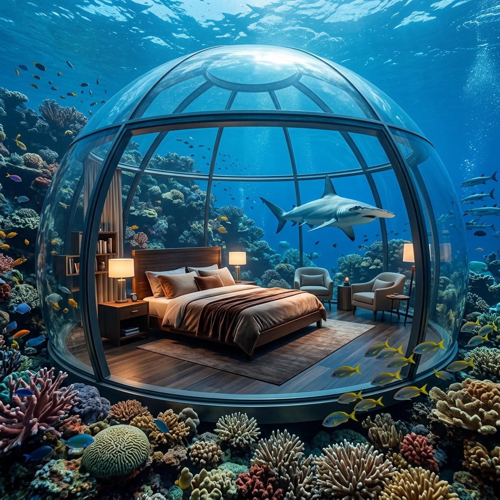 The Underwater Hotel: Sleeping Surrounded by Sharks