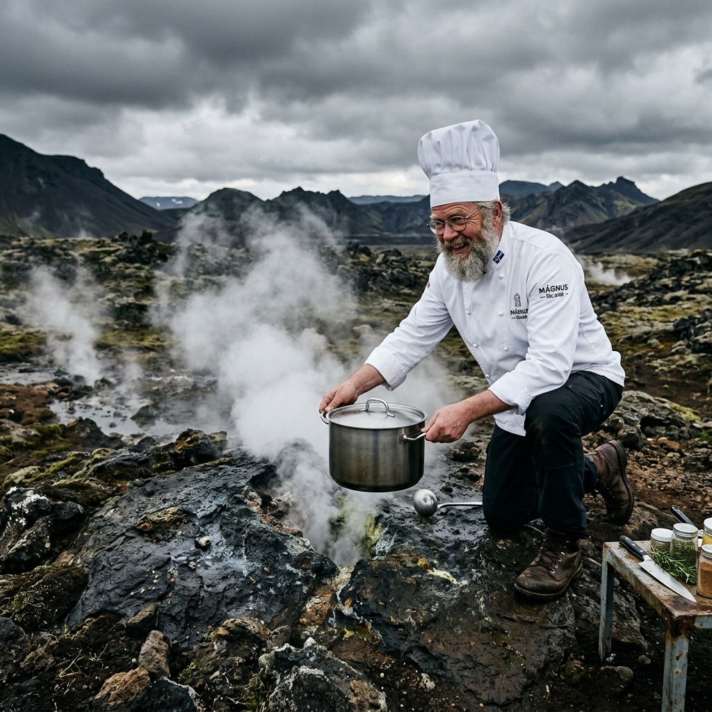 Extreme Cuisine: The Geothermal Chef Cooking in Iceland's Volcanic Vents